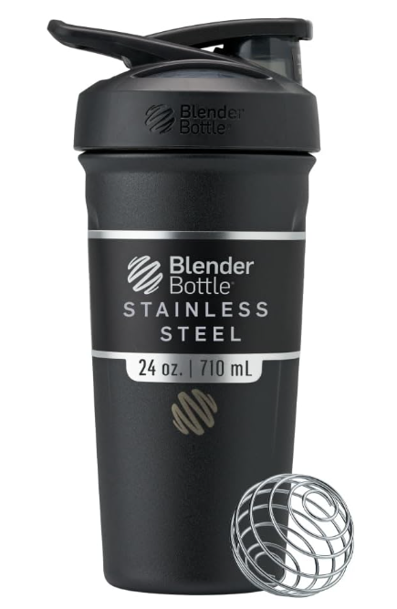 BlenderBottle Strada Shaker Cup Insulated Stainless Steel Water Bottle